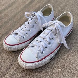 White low-top converse